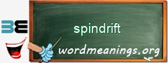 WordMeaning blackboard for spindrift